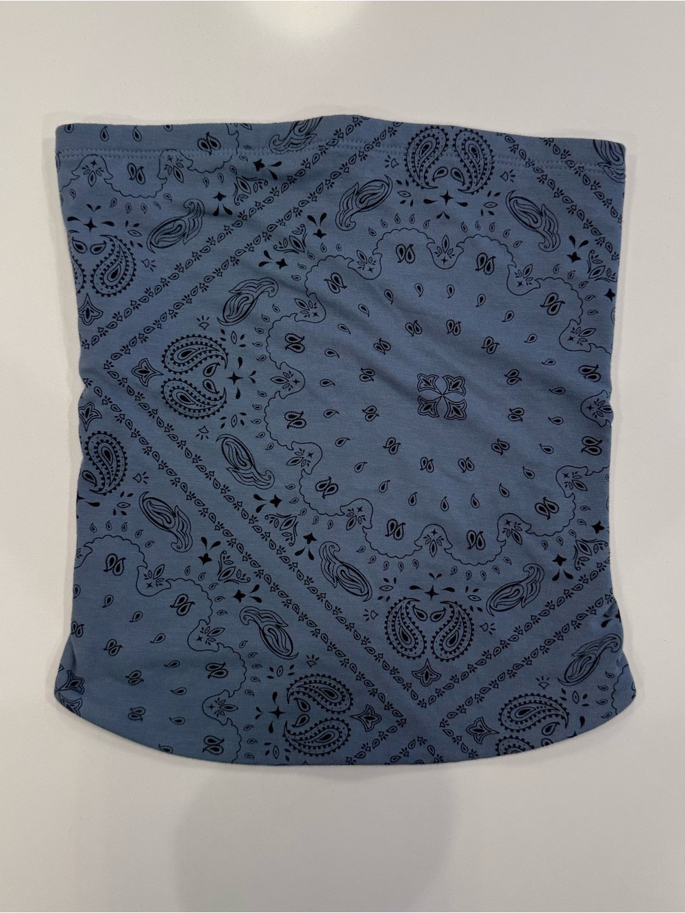 Wild Fable Tube Top- Strapless Womens XXS Blue Bandana Print Stretch Versatile